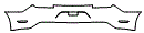 2016 Ford Mustang  EcoBoost Rear Bumper Kit - PPF
