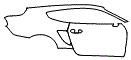 2022 Ford Mustang  GT Rear Fender and Door Kit - PPF