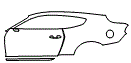 2020 Ford Mustang Fastback Shelby GT350R Door and Rear Fender Kit - PPF