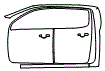 2021 Ford Ranger  SuperCrew Door and A-Pillar Kit - PPF
