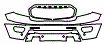 2022 Ford Ranger Lariat SuperCrew Bumper Kit - PPF