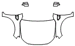 2020 Ford Ranger Full Hood, Fender and Mirror Kit - PPF