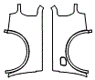 2023 Ford Ranger XL SuperCrew Rear Fender Kit - PPF