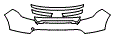 2014 Ford Explorer Grille and Bumper Kit - PPF