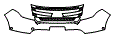 2014 Ford Explorer Grille and Bumper Kit - PPF