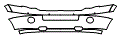 2008 Ford Expedition Eddie Bauer EL Bumper Kit - PPF