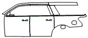 2023 Ford Expedition  XLT Door and Rear Fender Kit - PPF