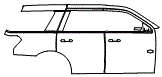 2024 Ford Expedition  King Ranch Door and Rear Fender Kit - PPF