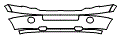 2008 Ford Expedition King Ranch EL Lower Bumper and Upper Bumper Kit - PPF