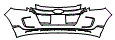 2012 Ford Edge Grille and Bumper Kit - PPF