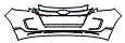 2012 Ford Edge Grille and Bumper Kit - PPF