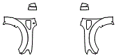 2020 Ford F-150 Full Fender and Mirror Kit - PPF