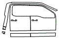 2021 Ford F-150  F-150 Super Snake Door and A-Pillar Kit - PPF