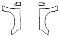 2016 Ford F-350 XL Full Fender and Mirror Kit - PPF