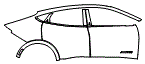 2023 Ford Mustang Mach-E Door and Rear Fender Kit - PPF
