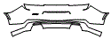 2018 Chevrolet Camaro Rear Bumper Kit - PPF