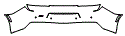 2018 Chevrolet Camaro SS (V8) Rear Bumper Kit - PPF