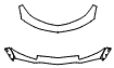 2018 Chevrolet Camaro Lower Bumper and Upper Bumper Kit - PPF