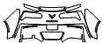 2015 Chevrolet Corvette  Coupe Rear Bumper Kit - PPF