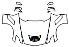 2017 Chevrolet Corvette Full Hood, Fender and Mirror Kit - PPF