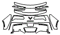 2019 Chevrolet Corvette Z06 Convertible Rear Bumper Kit - PPF
