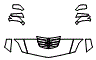2016 Chevrolet Corvette  Convertible Hood, Fender and Mirror Kit - PPF