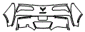 2019 Chevrolet Corvette ZR1 Coupe Rear Bumper Kit - PPF