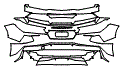 2022 Chevrolet Corvette Stingray Coupe Rear Bumper Kit - PPF