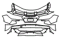 2025 Chevrolet Corvette Stingray Coupe Rear Bumper Kit - PPF