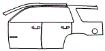 2015 Chevrolet Tahoe LS Rear Fender and Door Kit - PPF