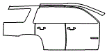 2018 Chevrolet Tahoe Rear Fender and Door Kit - PPF