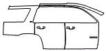 2017 Chevrolet Tahoe Rear Fender and Door Kit - PPF