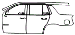 2024 Chevrolet Tahoe LT Door and Rear Fender Kit - PPF