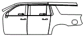 2023 Chevrolet Suburban Door and Rear Fender Kit - PPF