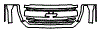 2016 Chevrolet Silverado 1500 Custom Grille Kit - PPF