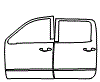 2019 Chevrolet Silverado/1500 LD (Previous Generation) LT Door Kit - PPF