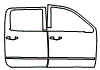 2016 Chevrolet Silverado  LS Door Kit - PPF