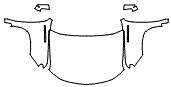 2022 Chevrolet Silverado LTD (Previous Generation) WT Full Hood, Full Fender and Mirror Kit - PPF