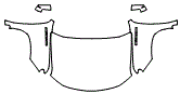 2025 Chevrolet Silverado Full Hood, Fender and Mirror Kit - PPF