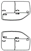 2021 Chevrolet Silverado 1500 RST Door Kit - PPF