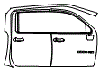 2021 Chevrolet Silverado 2500HD LTZ Door and A-Pillar Kit - PPF