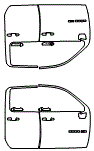 2025 Chevrolet Silverado HD 2500 Custom Door Kit