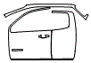 2015 Chevrolet Colorado Door, Rocker Panel and A-Pillar Kit - PPF