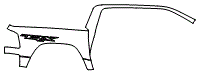 2023 RAM 1500 TRX Rear Fender and A-Pillar Kit - PPF