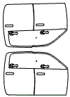 2023 RAM 2500 Lone Star Door Kit - PPF