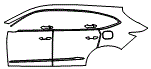 2022 Acura MDX Door and Rear Fender Kit - PPF