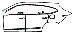 2022 Acura MDX Door and Rear Fender Kit - PPF