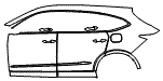 2023 Acura MDX Door and Rear Fender Kit - PPF