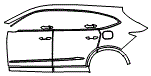 2024 Acura MDX Door and Rear Fender Kit - PPF