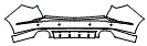 2025 Acura MDX Type S Advance Rear Bumper Kit
